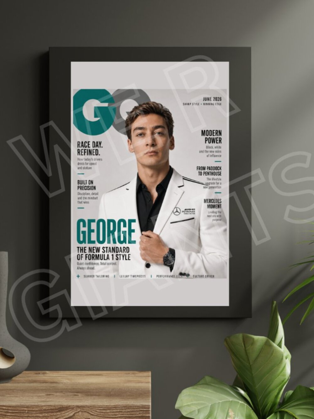 George Russell GQ Luxury Magazine Art Print 11x17